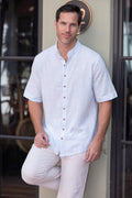 Cotton Natural Men's Rossi Light Blue Shirt