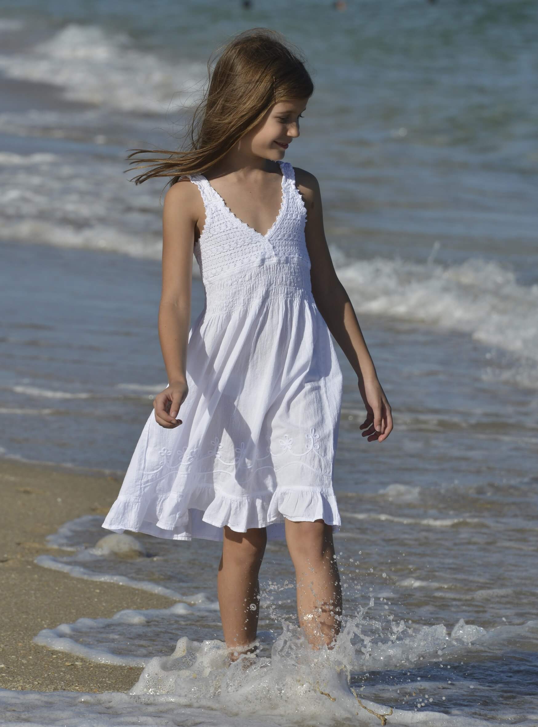 Cotton Natural Girl’s Ferrara Dress