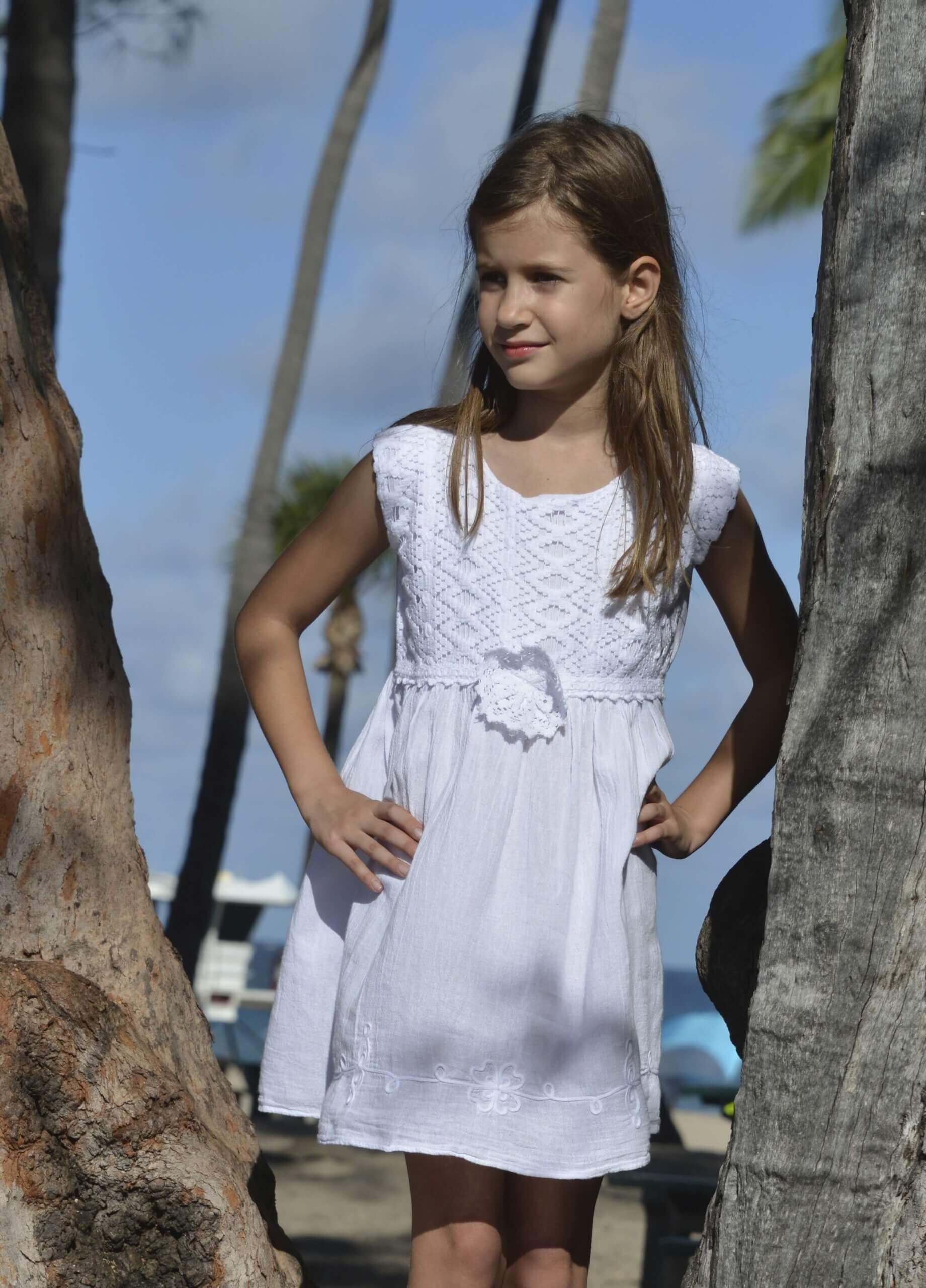 Cotton Natural Girl’s Florence Dress