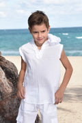 Cotton Natural Boy’s Palermo Sleeveless Hoodie