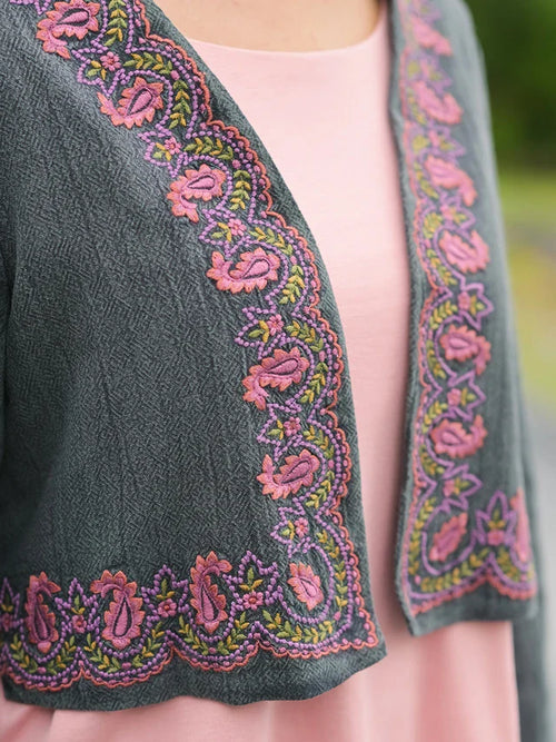 April Cornell Minuet Jacket - Grey