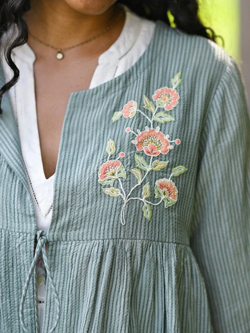 April Cornell Happiness Cover Up - Soft Teal