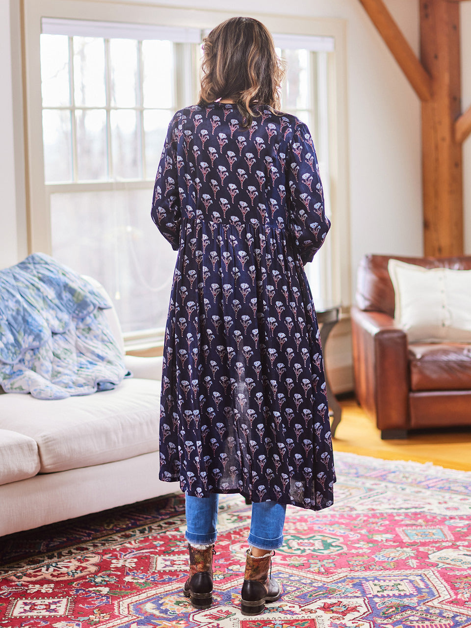 April Cornell Indigo Court Cover Up