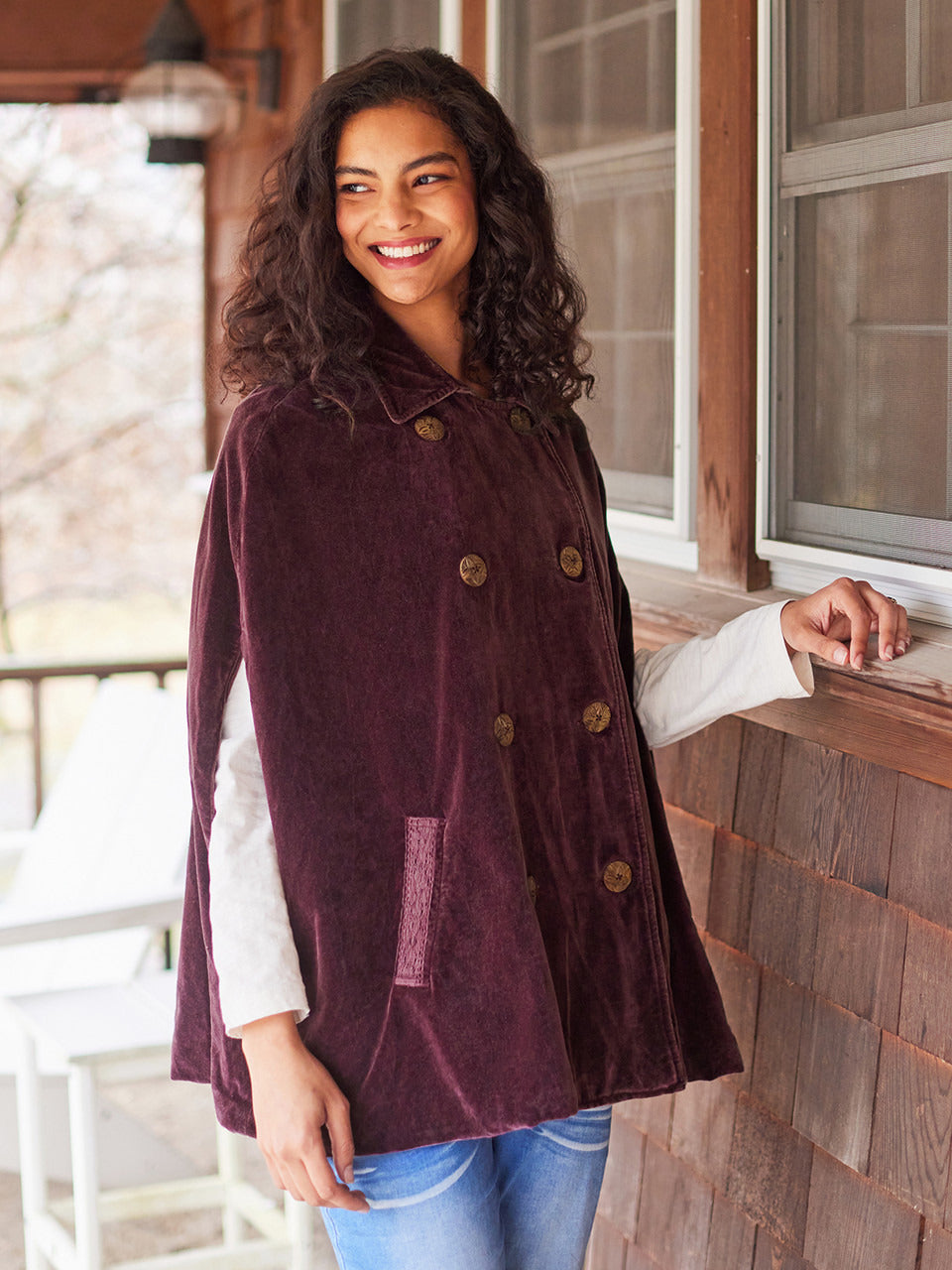 April Cornell Velvet Cape