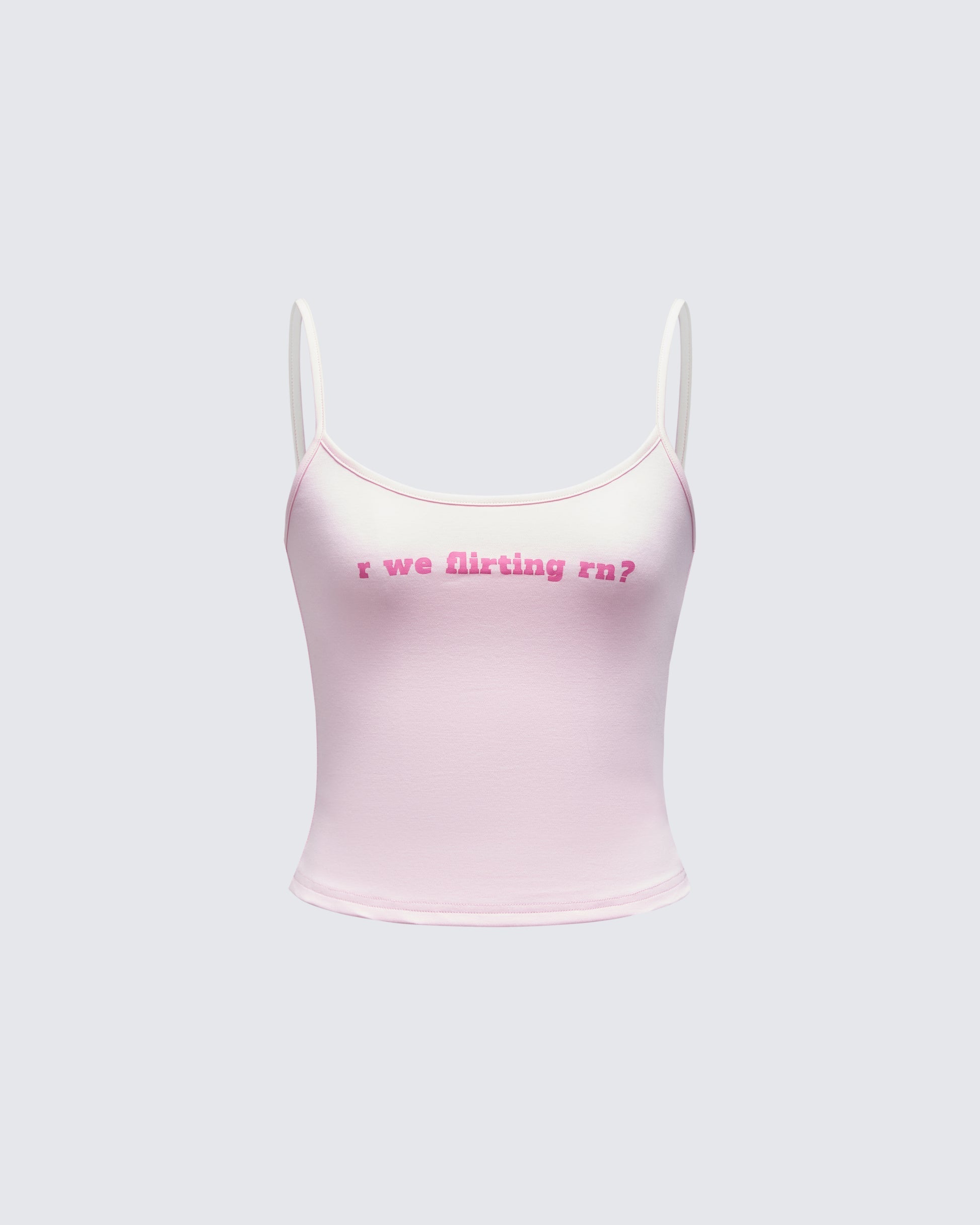 Finesse Callie Slogan Jersey Cami Top