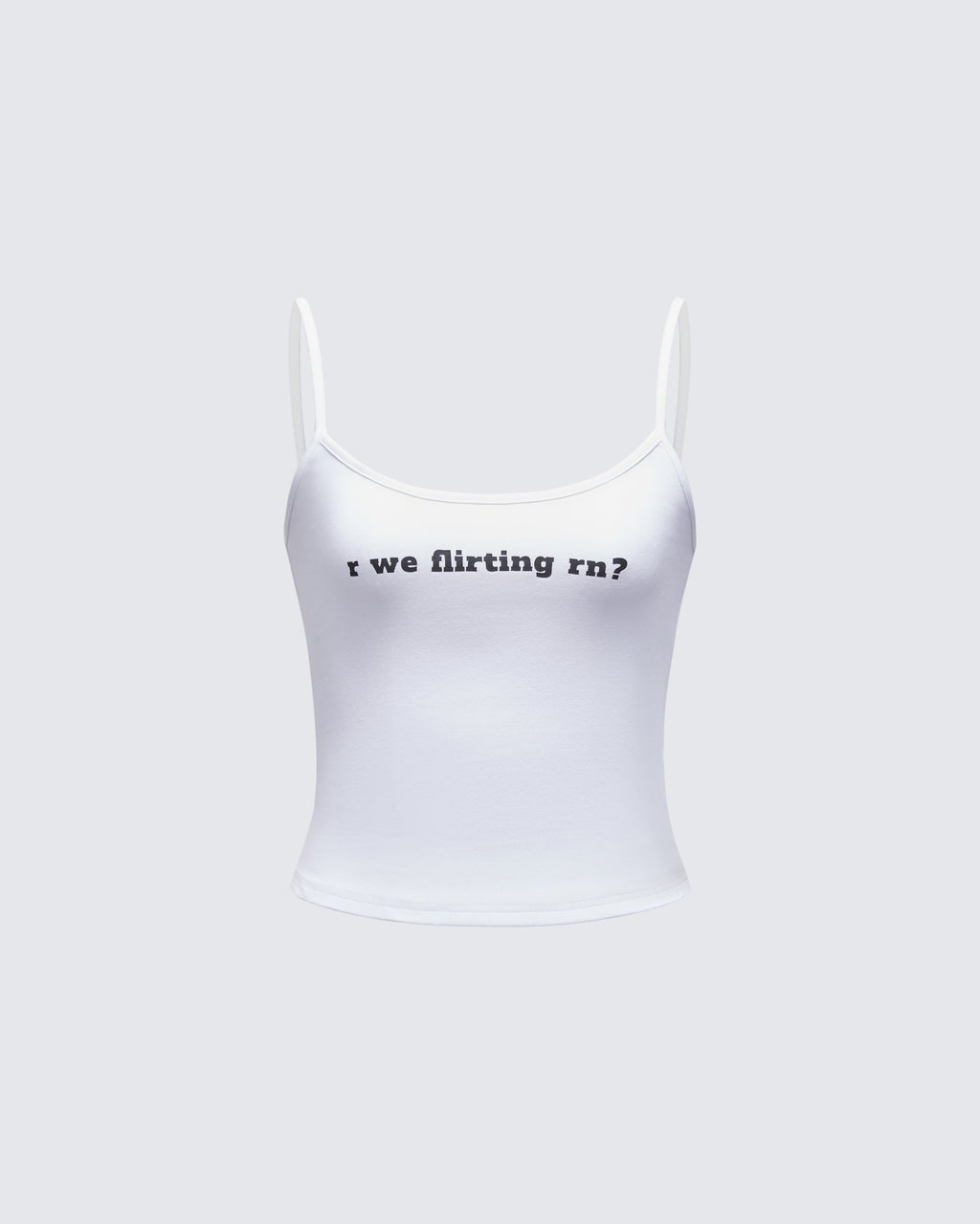 Finesse Callie Slogan Jersey Cami Top