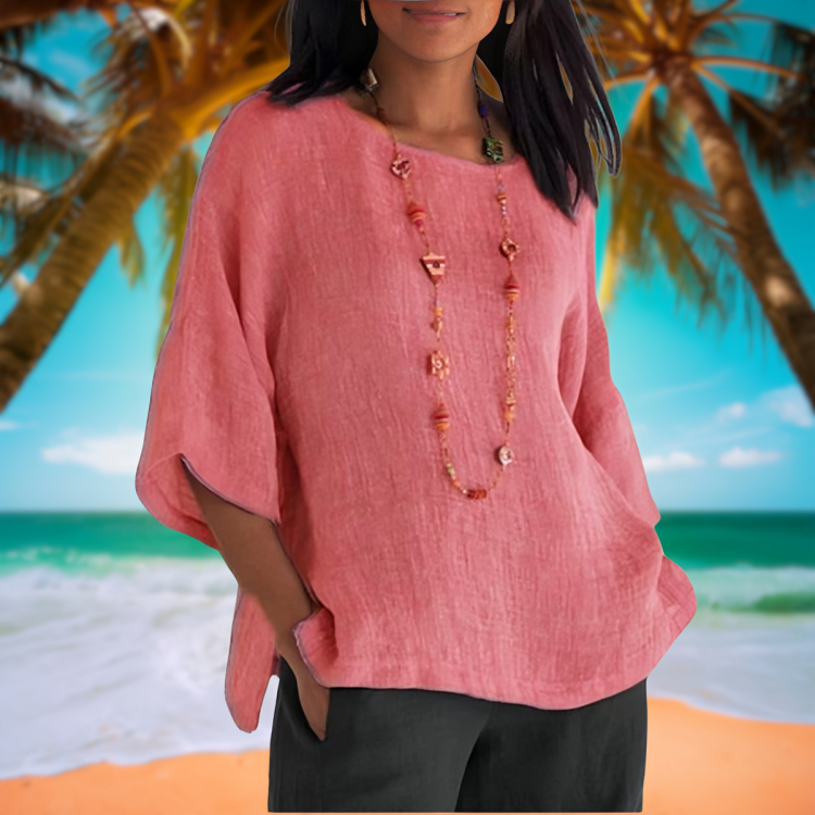 Nabalu Calithea | Women’s Relaxed Half Sleeve Casual Blouse