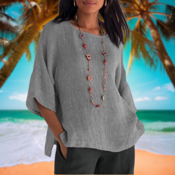 Nabalu Calithea | Women’s Relaxed Half Sleeve Casual Blouse