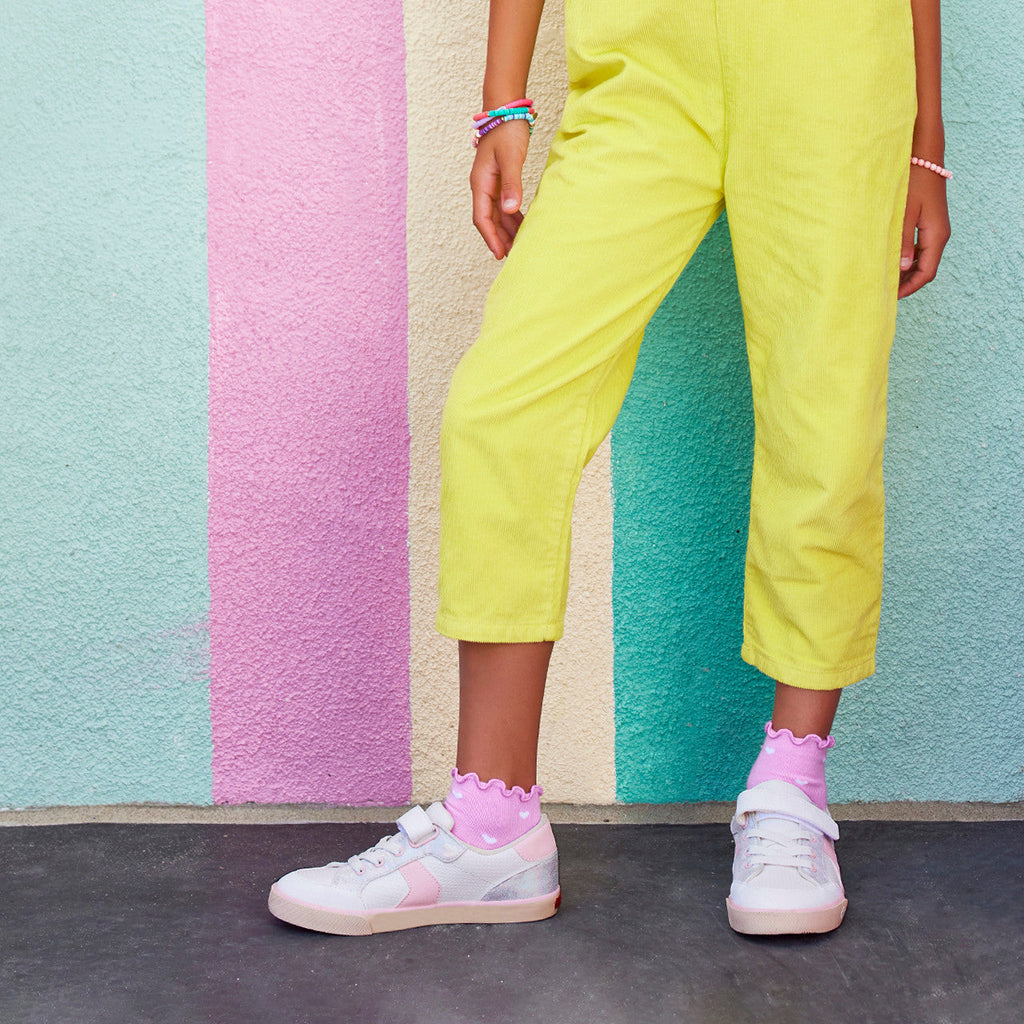 See Kai Run girls Connor White/Pink