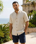 Cotton Natural Men's Cuba Beige Shirt