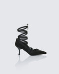 Finesse Dahlia Lace up Ballet Pump