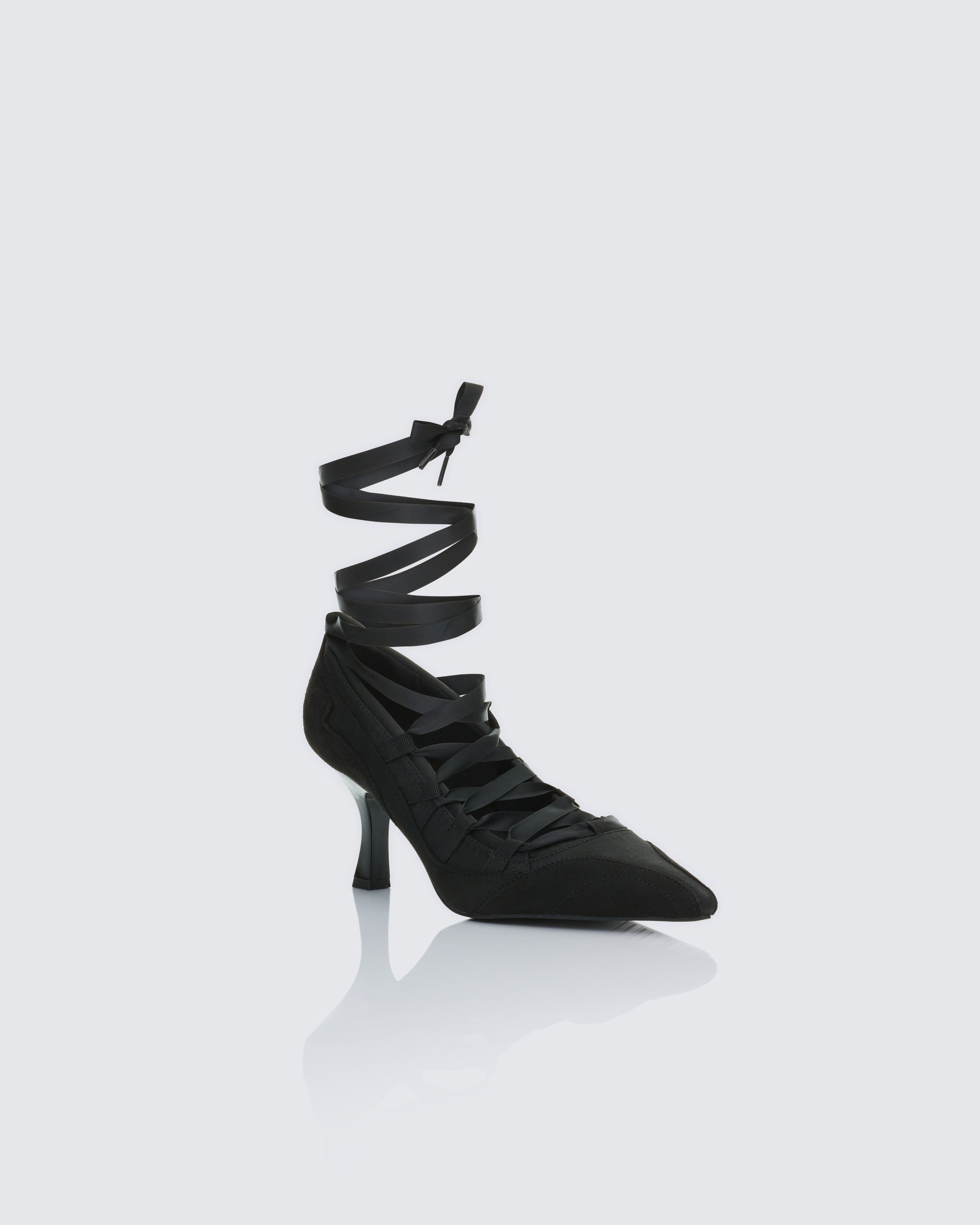 Finesse Dahlia Lace up Ballet Pump