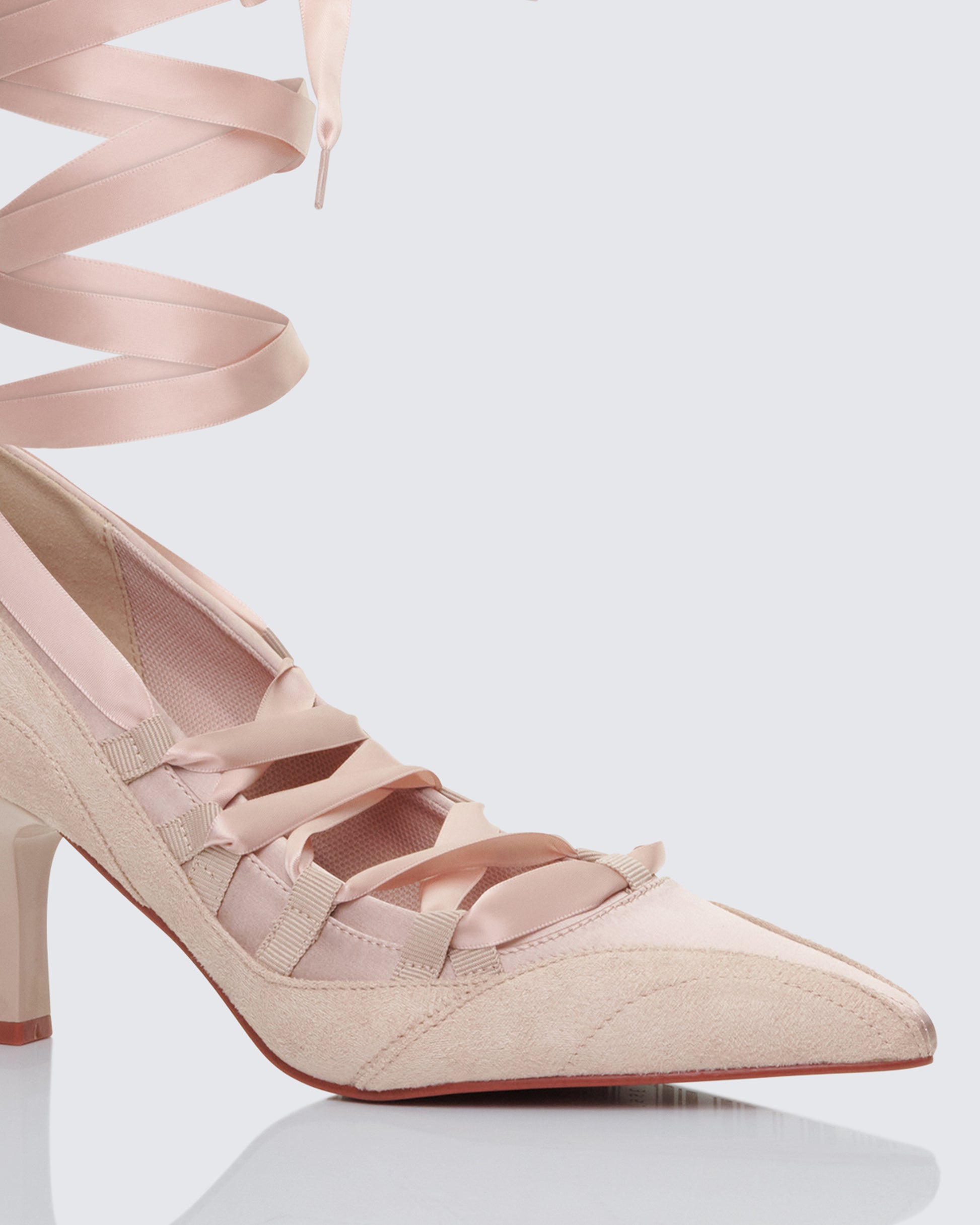 Finesse Dahlia Lace up Ballet Pump