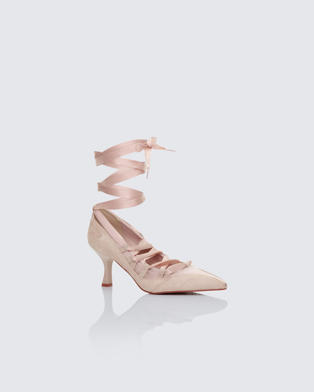 Finesse Dahlia Lace up Ballet Pump