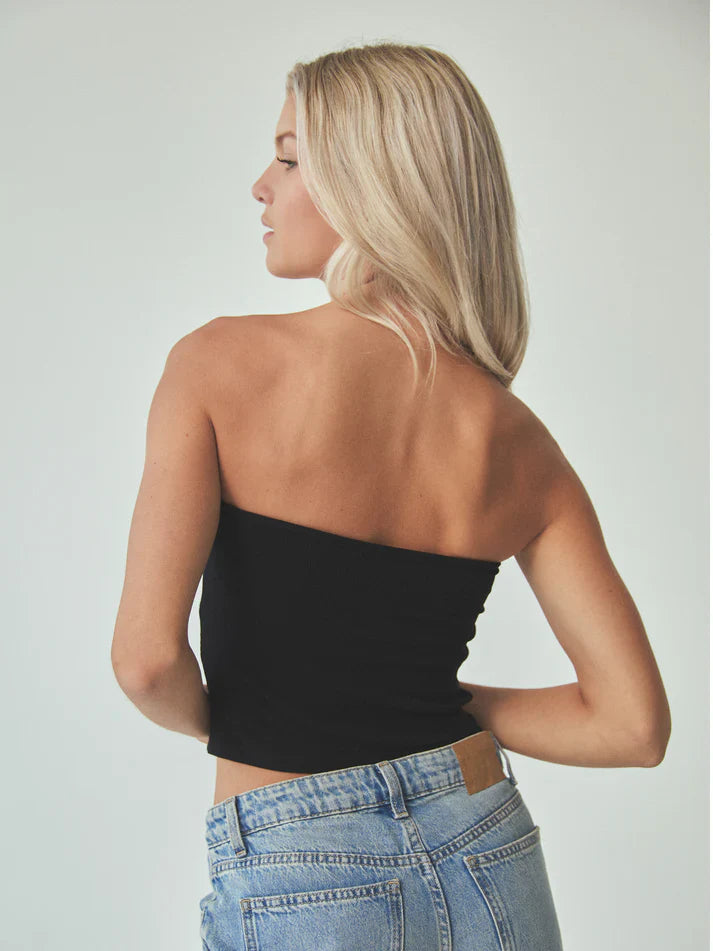 Klassy Ribbed Tube Top Brami
