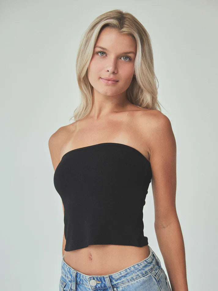 Klassy Ribbed Tube Top Brami