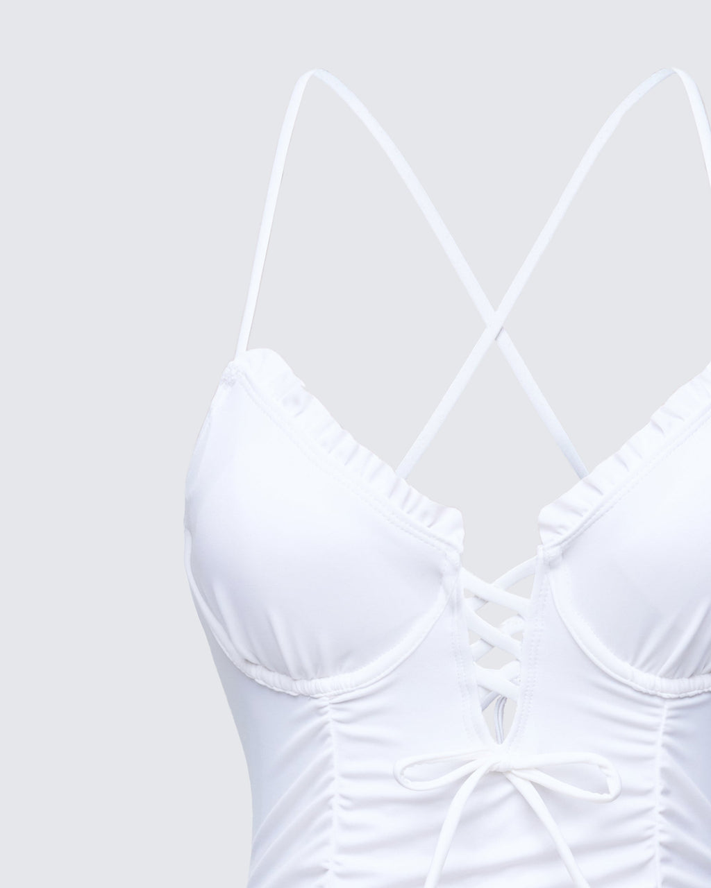 Finesse Dimah Ruched Frill Swimsuit