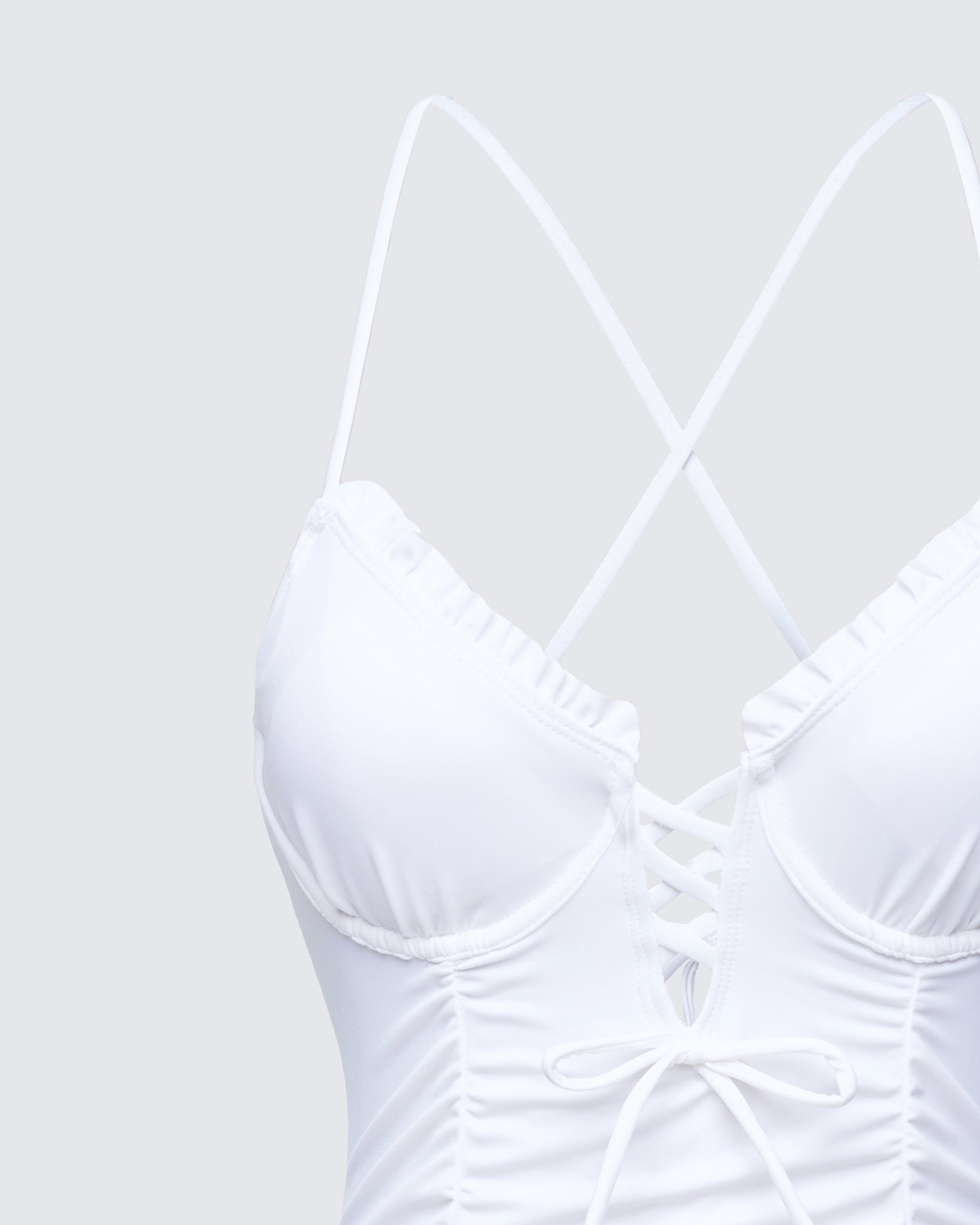 Finesse Dimah Ruched Frill Swimsuit