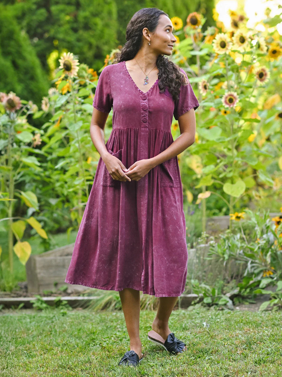 April Cornell Sedona Dress - Dark Amethyst