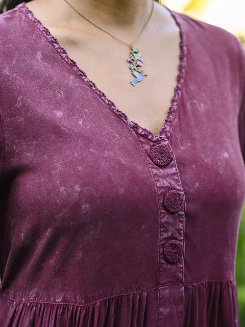 April Cornell Sedona Dress - Dark Amethyst
