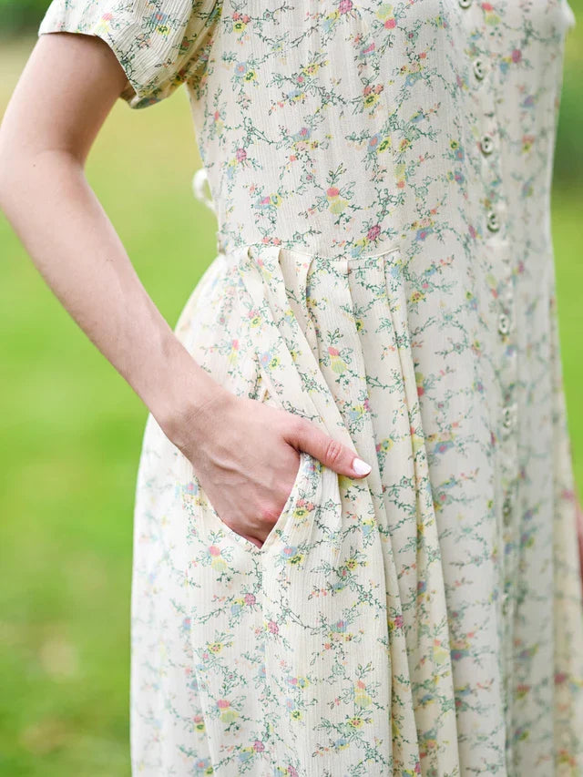 April Cornell Samantha Classic Dress - Cream