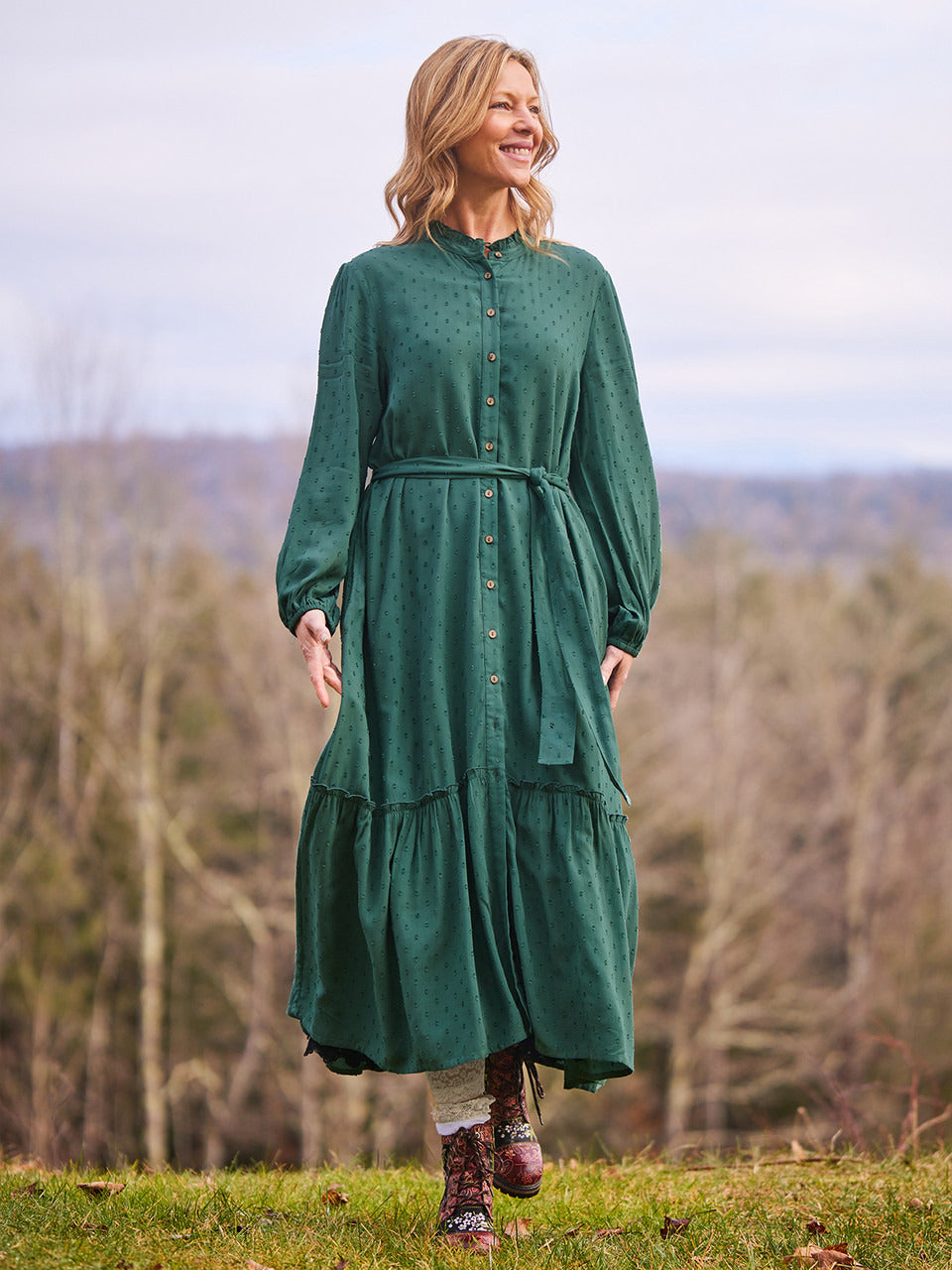 April Cornell Bistro Dress - Dark Forest