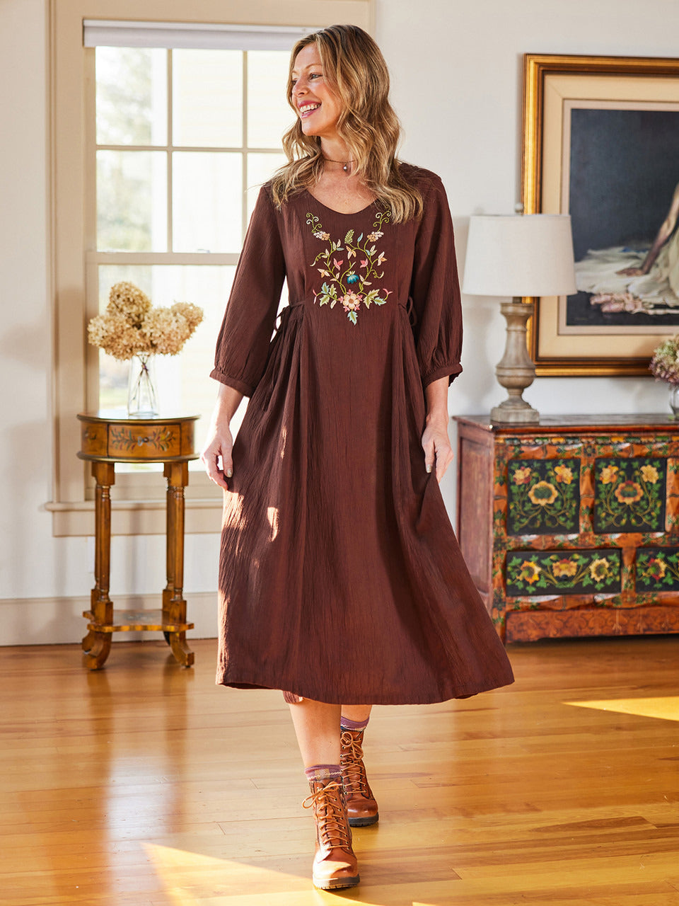 April Cornell Coco Mori Dress - Chocolate