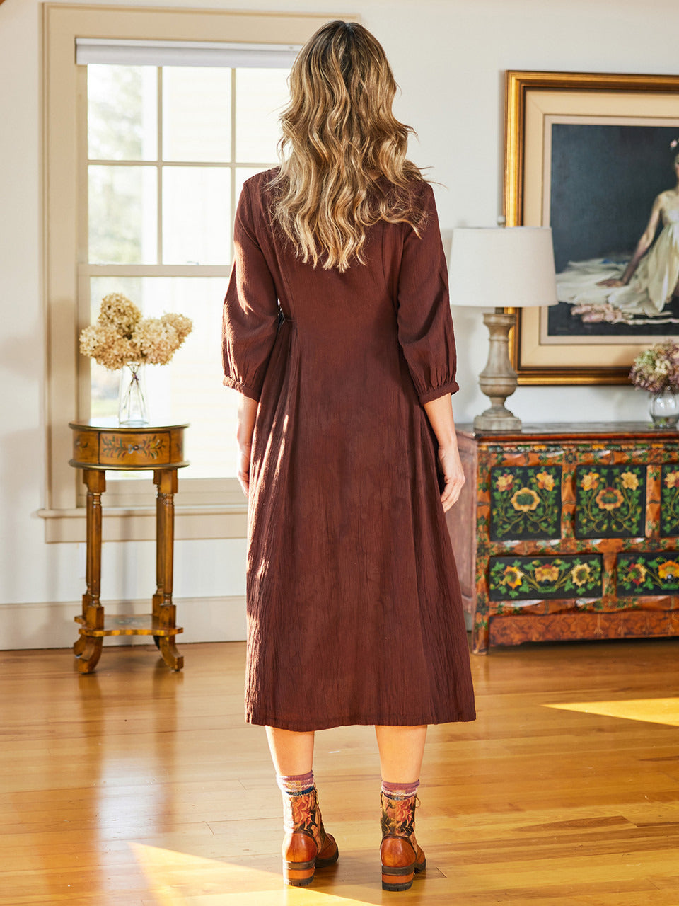 April Cornell Coco Mori Dress - Chocolate