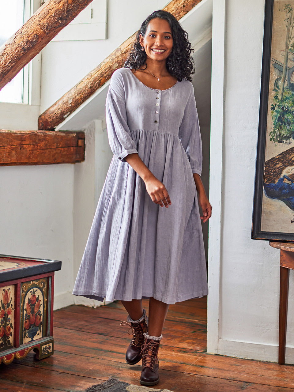April Cornell Stockholm Dress - Soft Grey