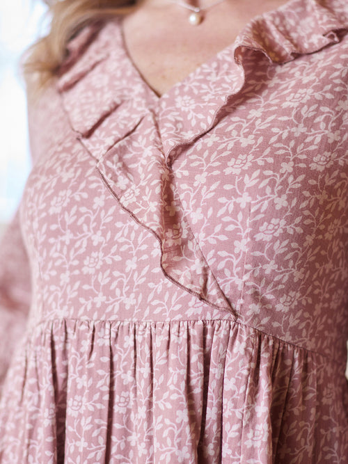 April Cornell Forget Me Not Dress - Dusty Rose