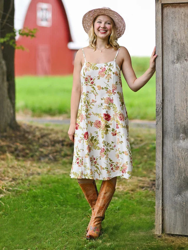 April Cornell Reverie Slip Dress - Ivory