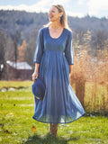 April Cornell Bronte Dress - Dark Slate