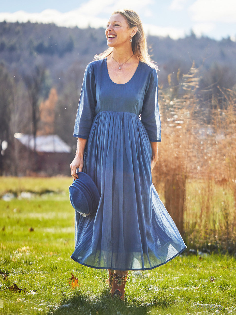 April Cornell Bronte Dress - Dark Slate