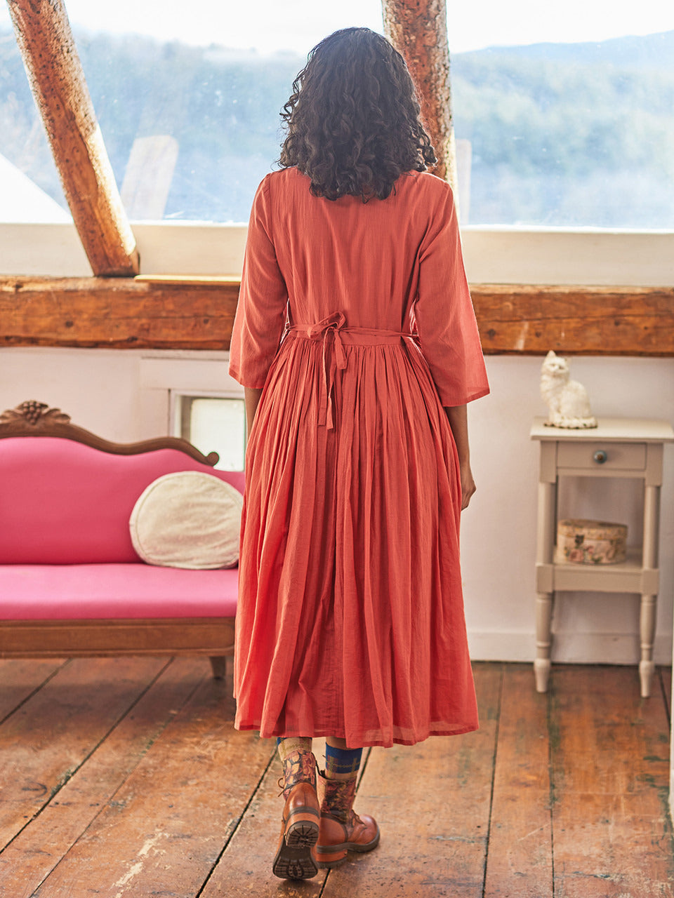 April Cornell Bronte Dress - Pumpkin