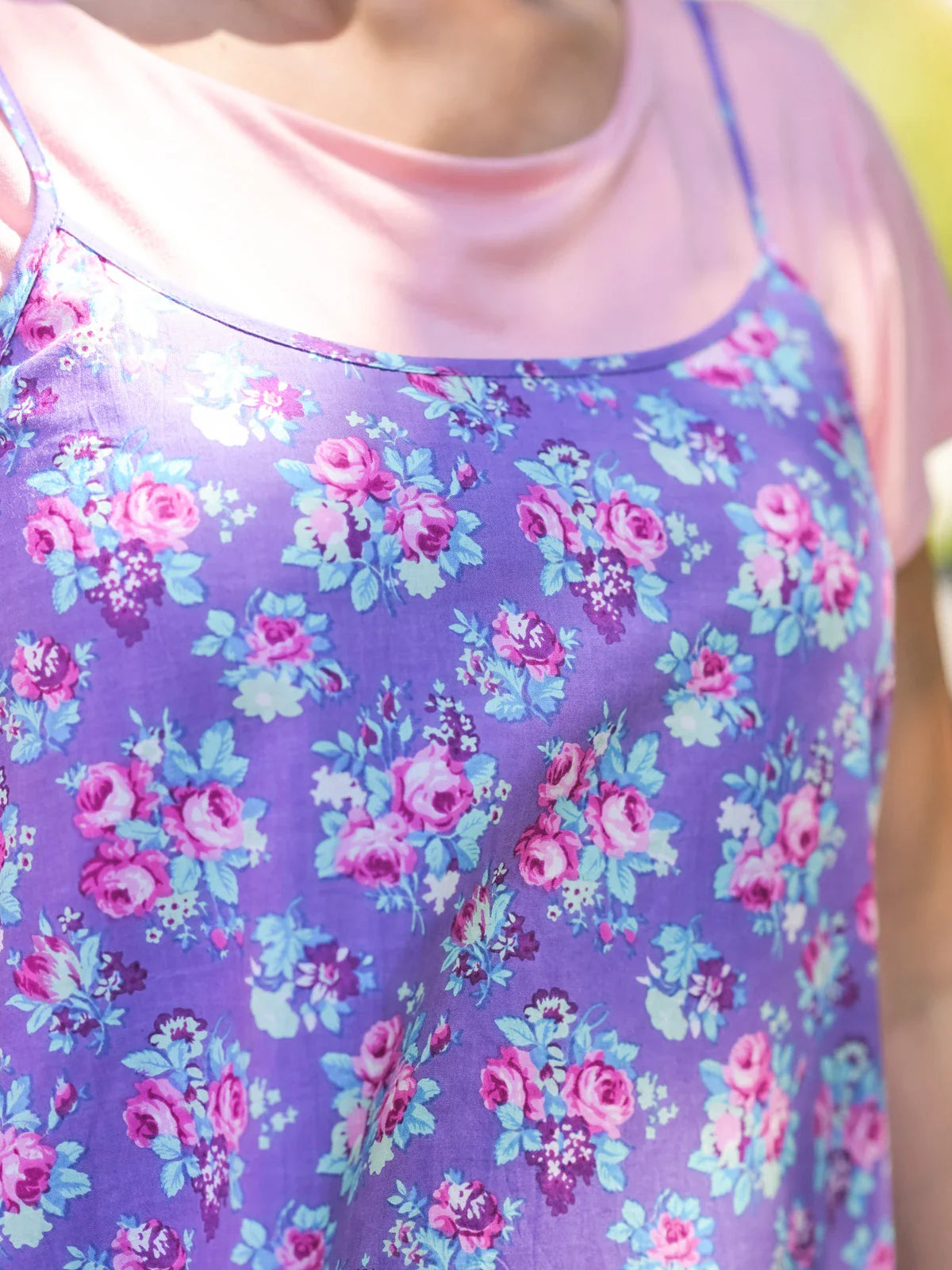 April Cornell Lizzy's Bouquet Short Dress - Dark Periwinkle