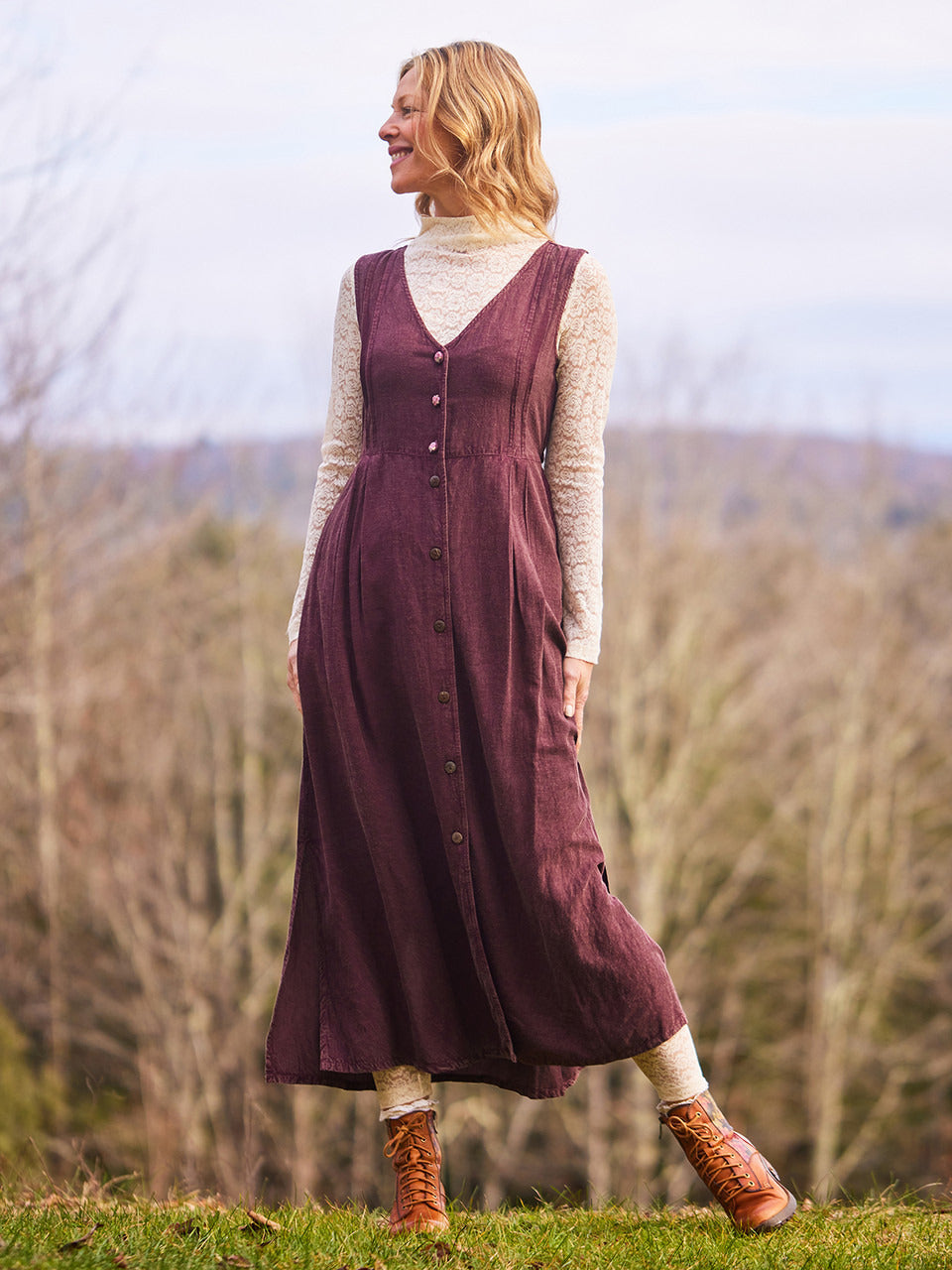 April Cornell Shopkeeper Pinafore Dress