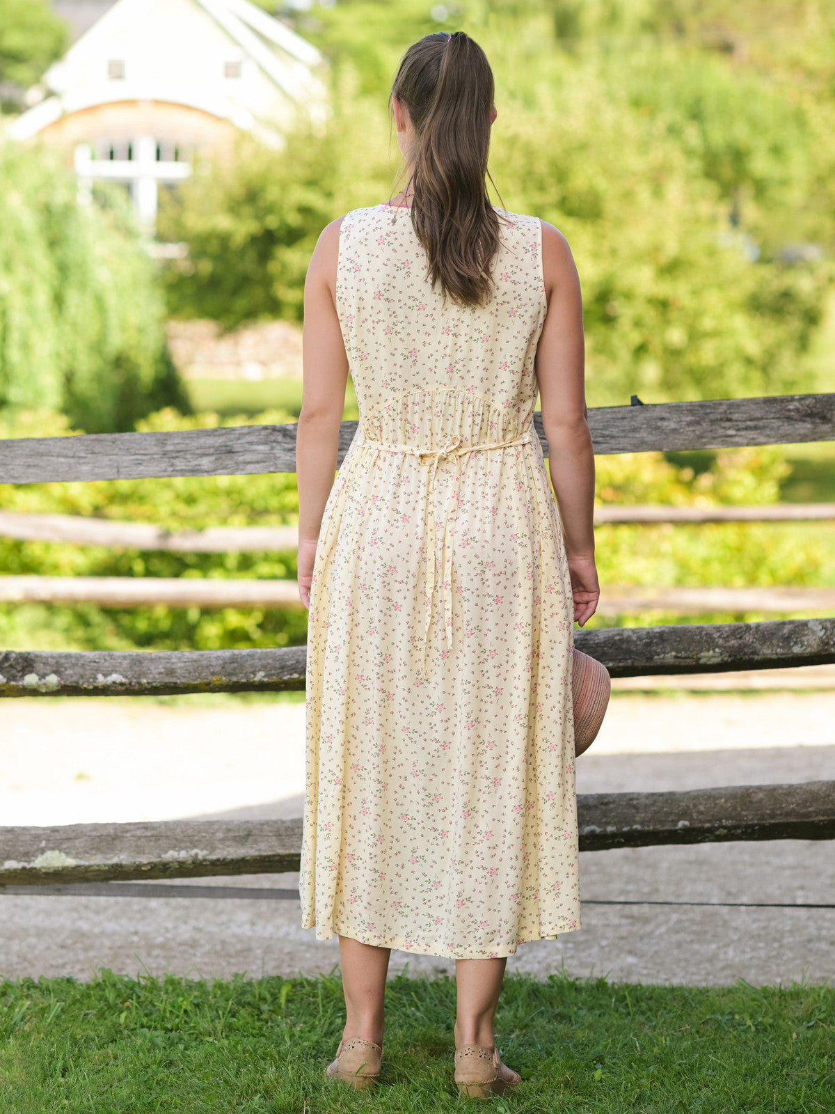 April Cornell Hailey Pinafore Dress - Cream