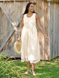 April Cornell Garden Tour Sundress - Ecru