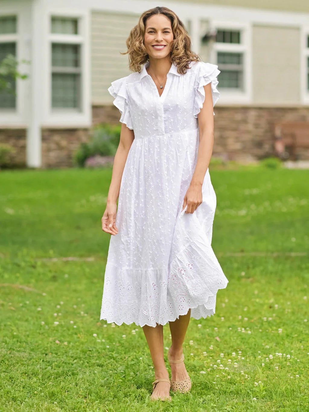 April Cornell Maldives Dress - White
