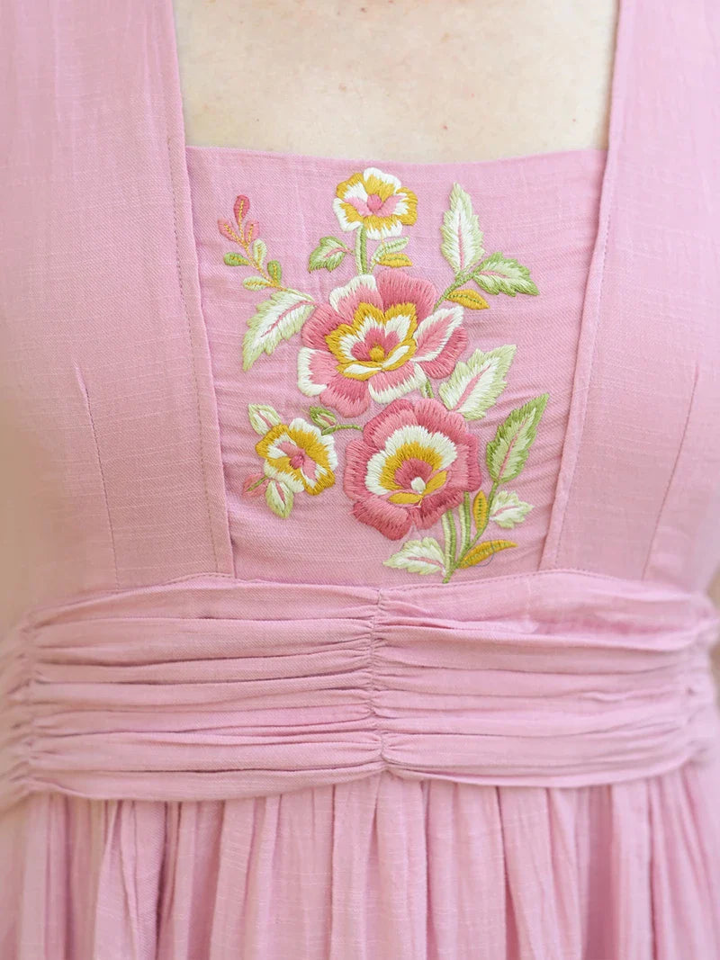 April Cornell Debutante Dress - Dark Rose