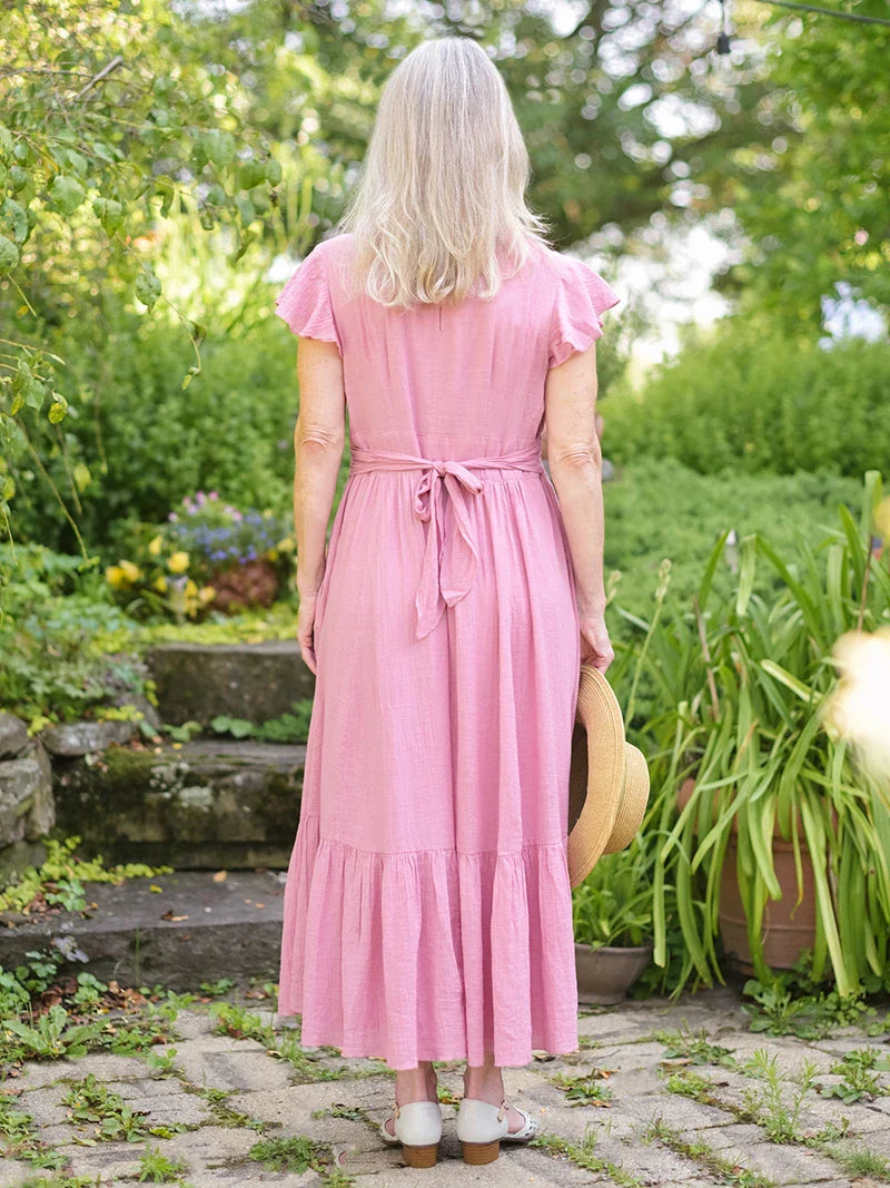April Cornell Debutante Dress - Dark Rose