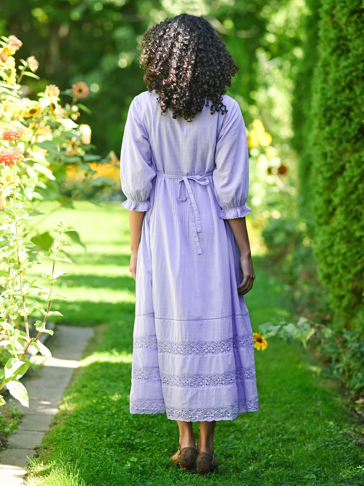 April Cornell Victoriana Dress - Periwinkle