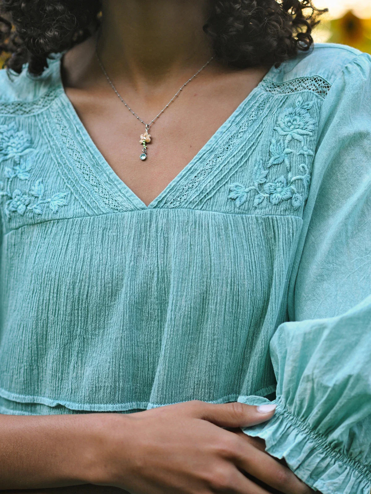 April Cornell Twyla Dress - Sunwashed Turquoise