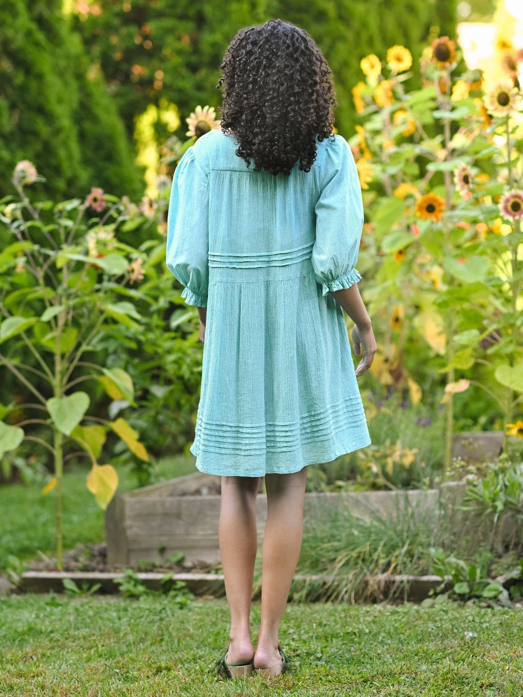April Cornell Twyla Dress - Sunwashed Turquoise