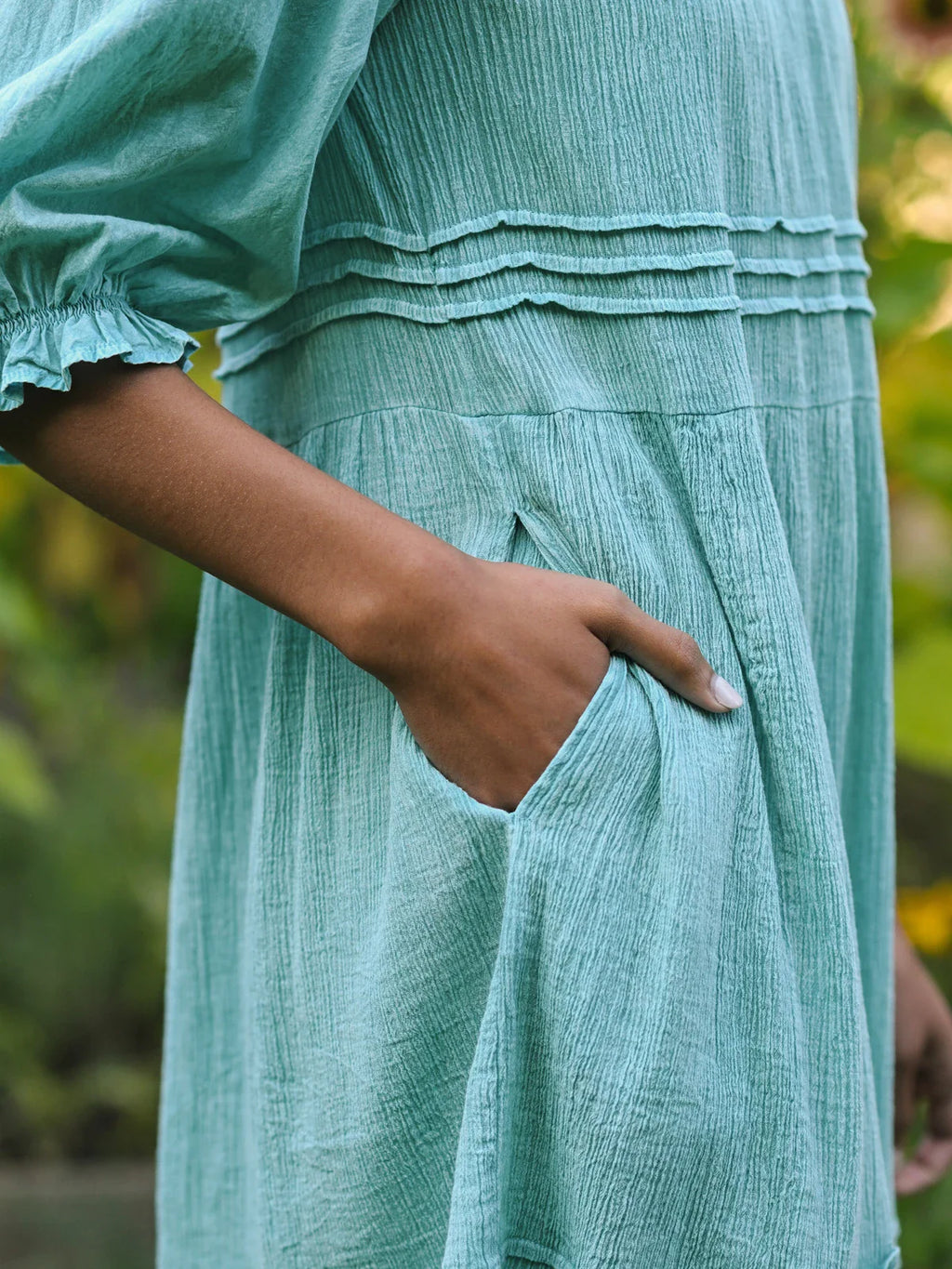 April Cornell Twyla Dress - Sunwashed Turquoise