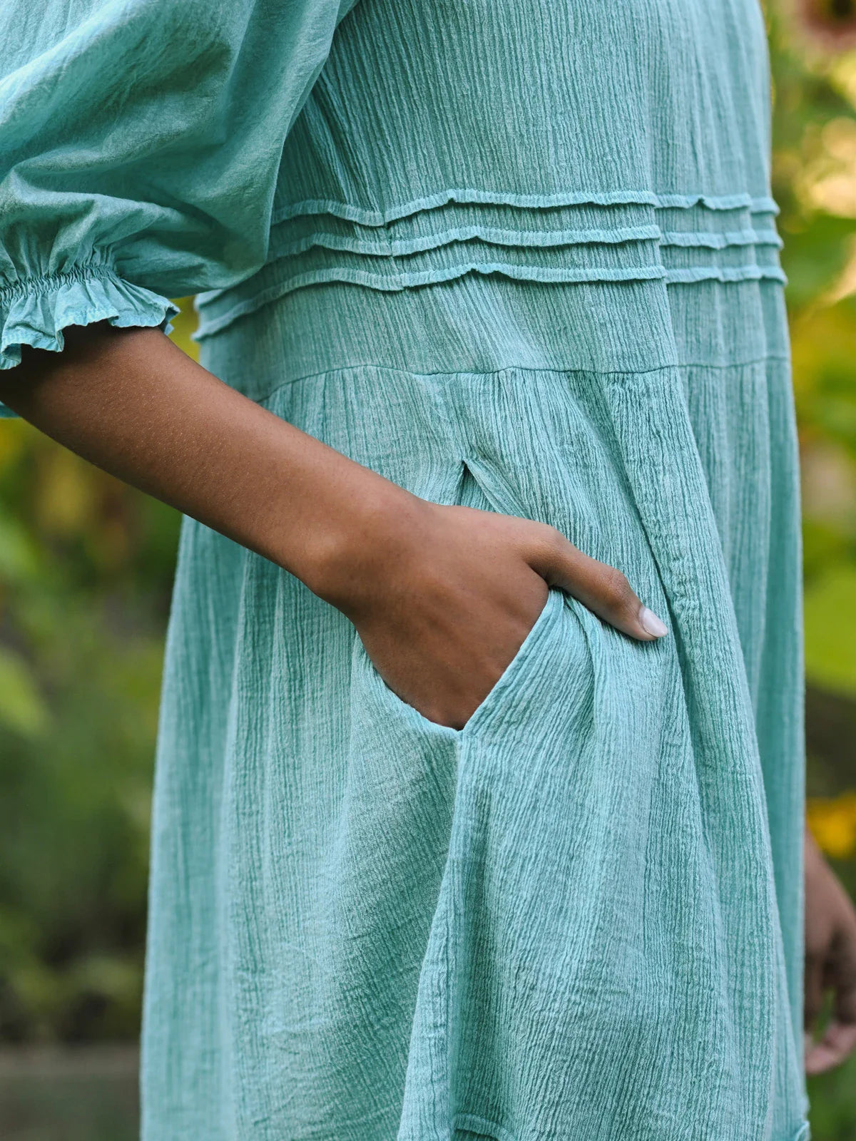 April Cornell Twyla Dress - Sunwashed Turquoise