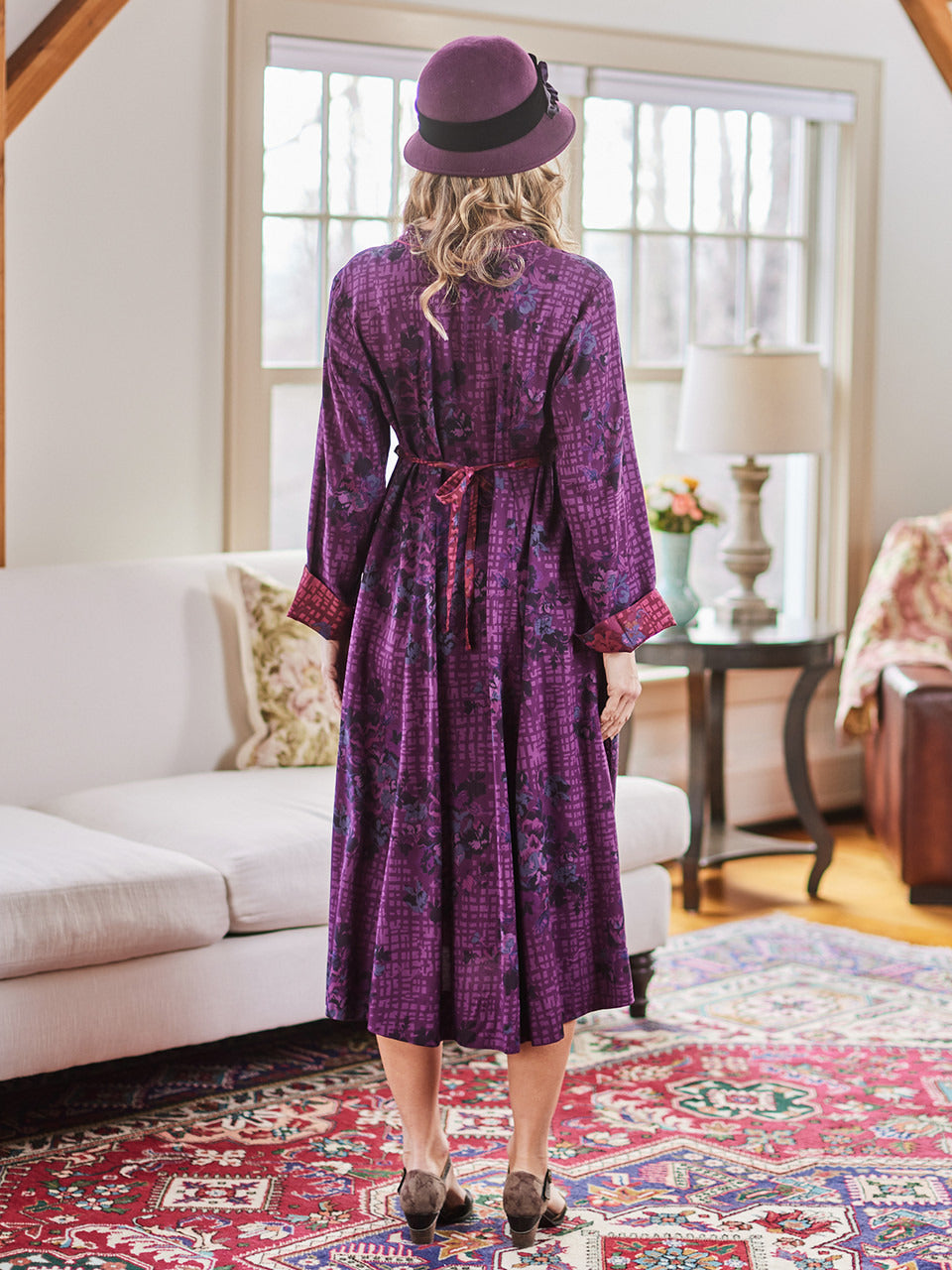 April Cornell Lisbon Rose Dress - Purple