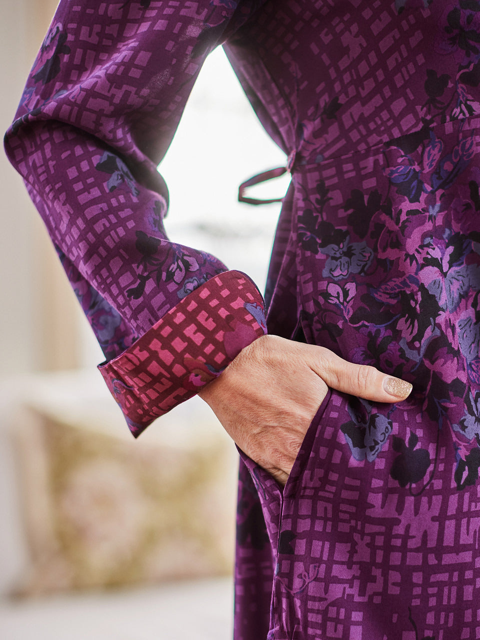 April Cornell Lisbon Rose Dress - Purple