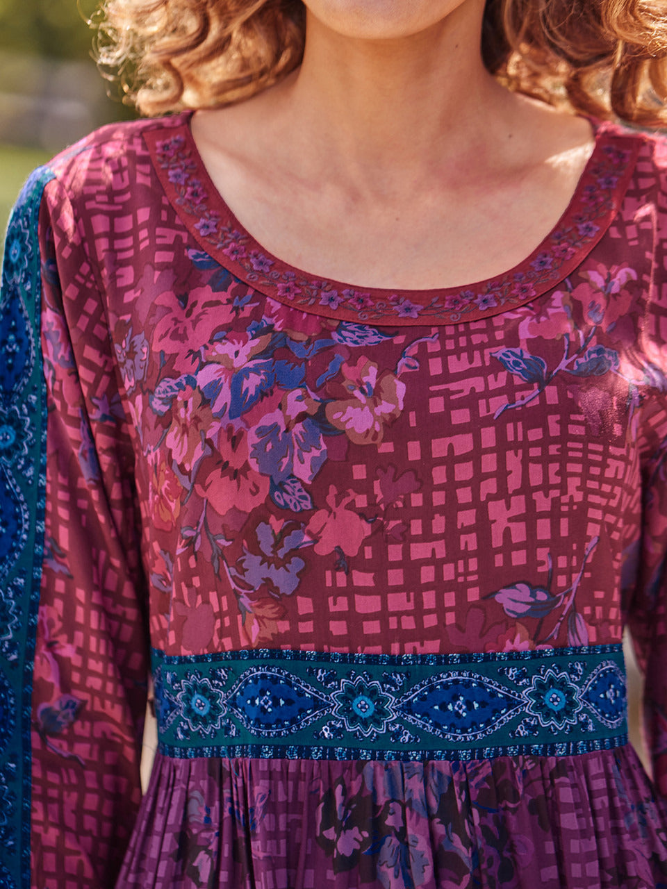 April Cornell Lisbon Rose Patchwork Dress