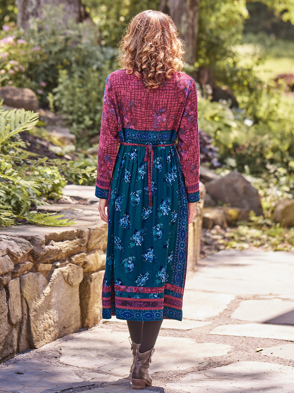 April Cornell Lisbon Rose Patchwork Dress